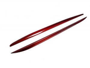 Alfa Romeo Stelvio Quadrifoglio Side Skirt Trim Kit - Carbon Fiber - Red Candy